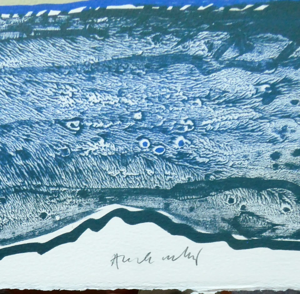 Pierre Alechinsky "Objetos voladores mundanos" 1977 Litografía numerada firmada a mano Foto 3 de 4