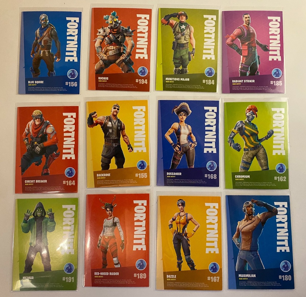 2019 Panini FORTNITE Series 1 - Single Rare Cards (150-200)