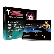 Trends International,  Chuck Norris 2026 Desk Calendar, 6.13'' X 5.38'', Daily C
