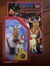 Dungeons & Dragons Cartoon Series Bobby & Uni Action Figure Hasbro 2023 w Dice