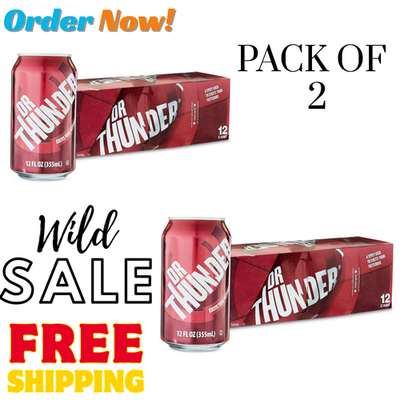 #ad Great Value Dr Thunder soda Pop 12 fl oz 12 pack cans pack of 2 ......... $6.60