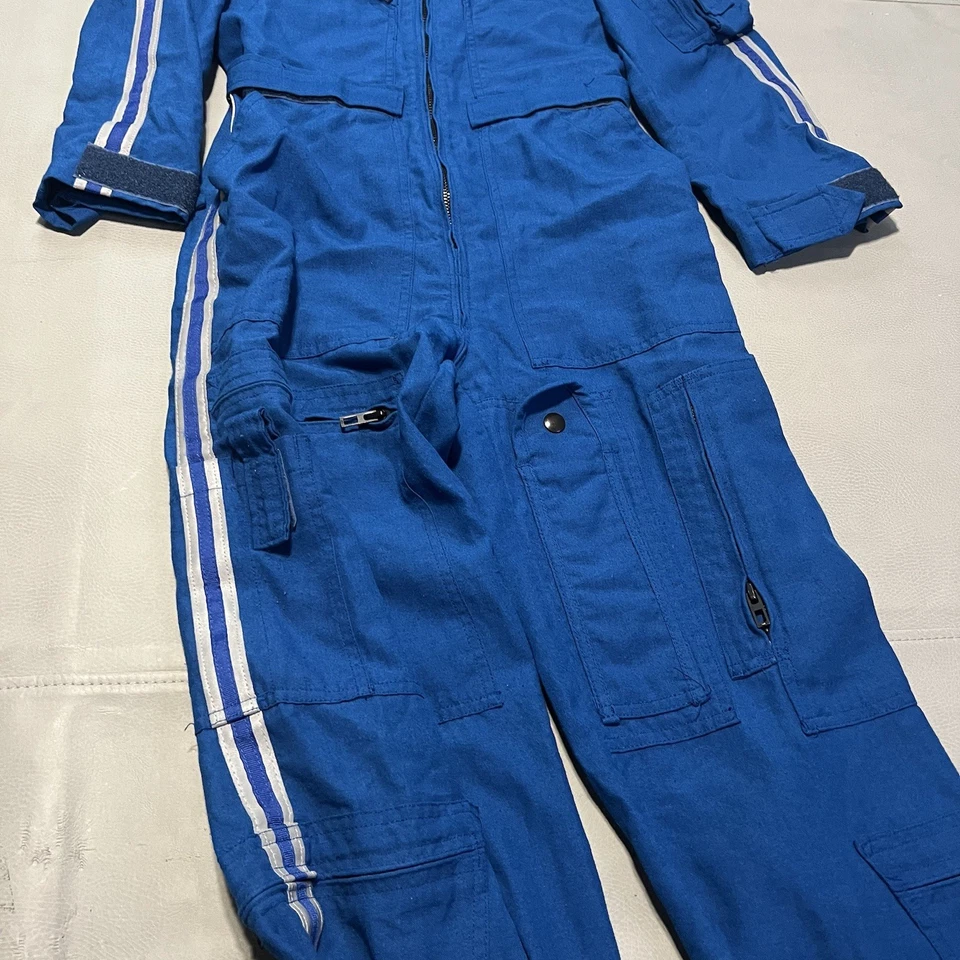 Nomex Blue Coverall Aureus International Flight Suit 3M Reflective-5/SM-2160 - Image 4 of 4