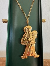 George Jensen “Mother & Child” Brass Plated w/14k Gold Ornament, Made in Denmark