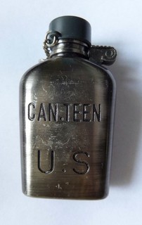 Vintage Gasfeuerzeug Metall CAN.TEEN U.S. Rarität