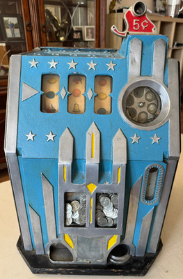 1936 Pace All Star Comet 5c Slot Machine ORIGINAL UNRESTORED