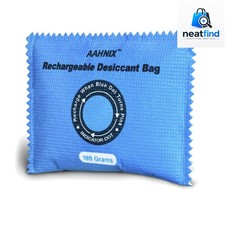100g Rechargeable Silica Gel Packets, Moisture Absorbers for Storage Bins, Sa...