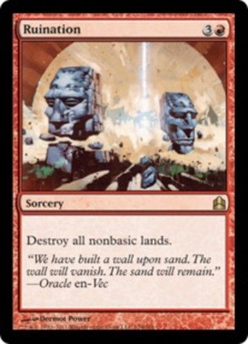 1x Ruination Light Play, English Commander 2011 MTG Magic