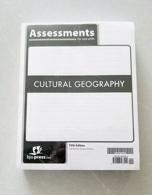 BJU Cultural Geography Fifth Edition Assessments NEW
