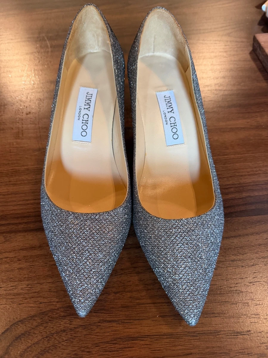 Jimmy Choo Silver Heels for Women for sale - eBay