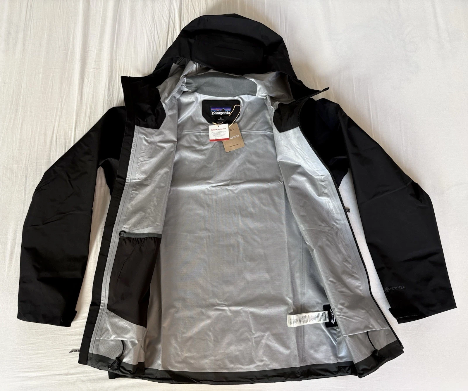 Patagonia Men's Triolet Gortex Jacket NWT - Black Medium -USA SELLER image 5
