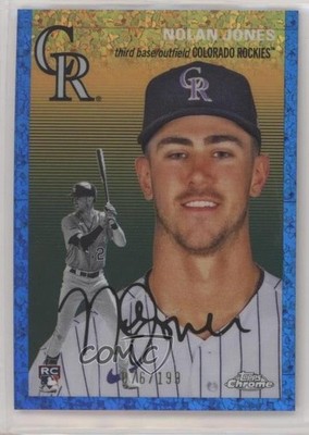 2023 Topps Chrome Platinum Anniversary 76/199 Nolan Jones #37 Rookie RC b4d