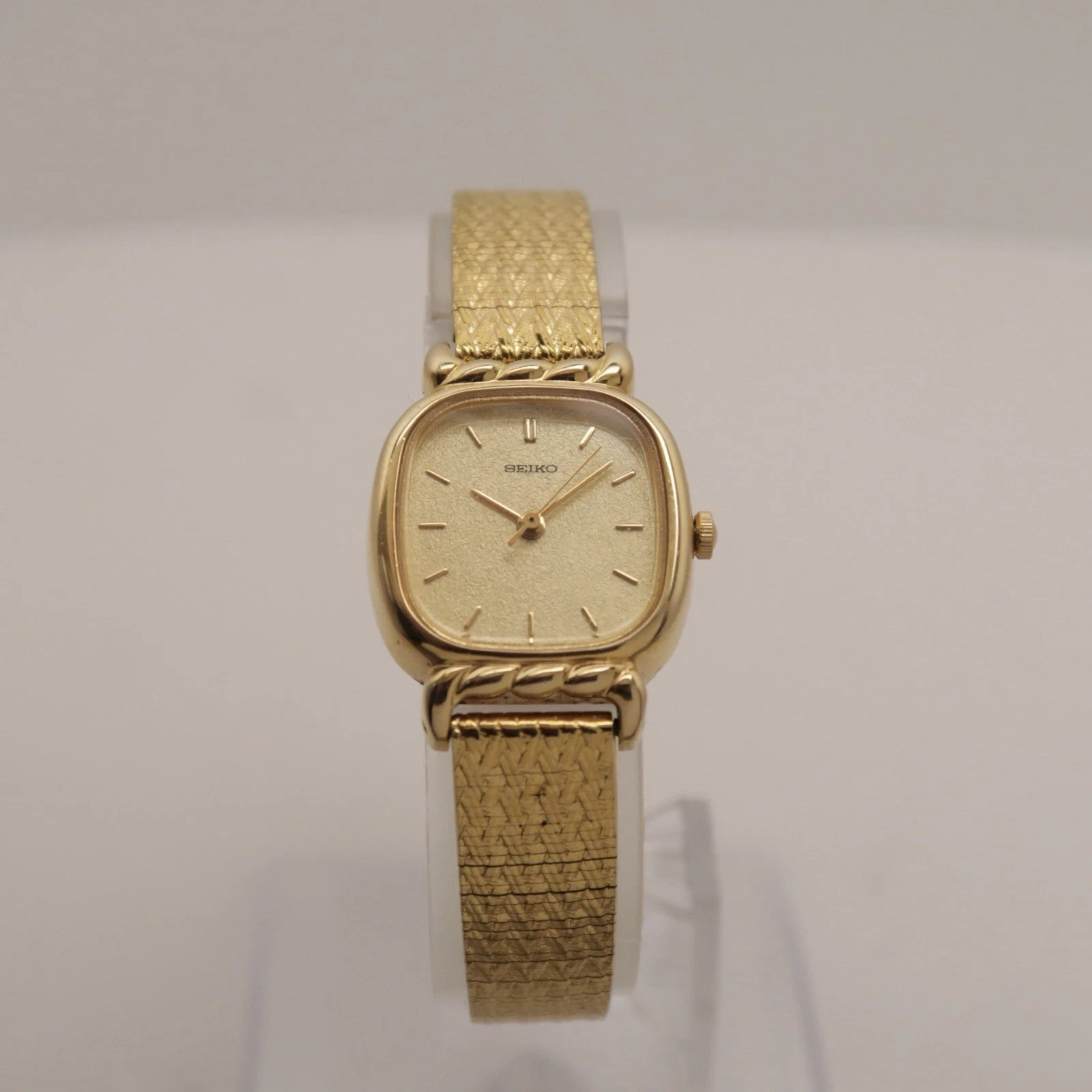 SEIKO 2P21-5340 Gold Tone Analog Quartz Women Vintage Watch W405 *WORKING