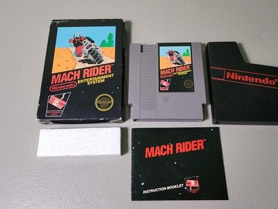Mach Rider (Nintendo NES) CIB - Hangtab - 5 Screw - Complete Tested