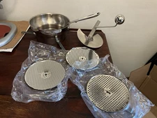 All-Clad Professional Food Mill Stainless Steel w/3 Inter Changeable Discs