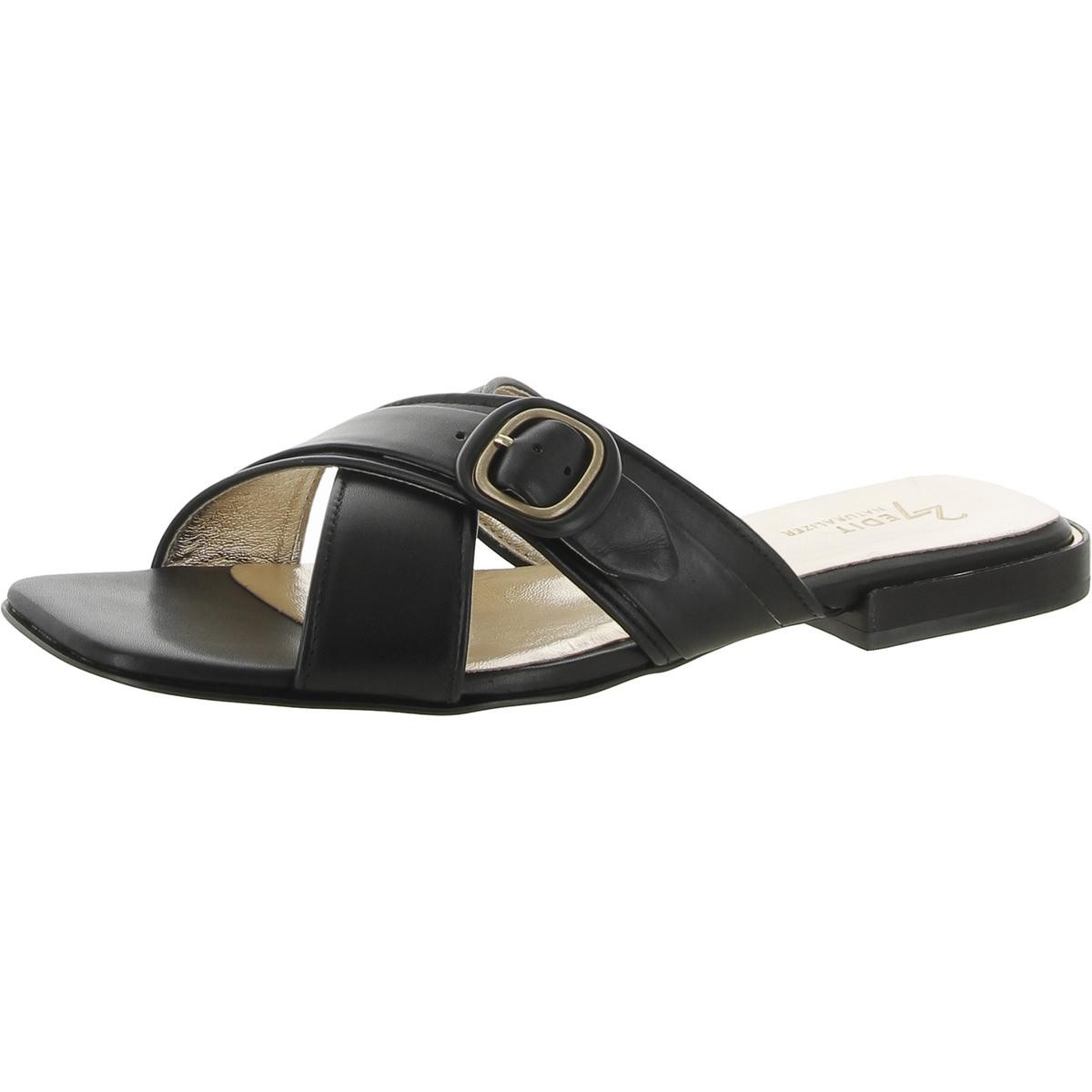 Женские босоножки Naturalizer Naia Black Slide 6 среднего размера (B,M) BHFO 4833