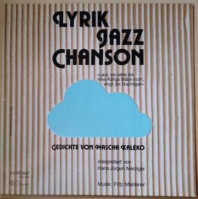 LP Mascha Kaleko - H.-J. Merziger - Lyrik-Jazz-Chanson  1983 professionell ger.