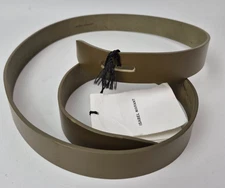 Isabel Marant Women's Olive Green Lecce Leather Belt Size Medium