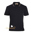 GUCCI GG Silicone Logo Men's Black Short-Sleeve Polo Shirt Size L — photo 1