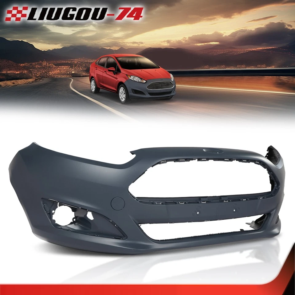 New Front Bumper Cover Fit for 2014-2019 Ford Fiesta D2BZ17757AB FO1000693 - Image 2 of 4