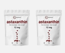 2 Pack  Astaxanthin 12mg, 120 Softgels, 4 Month Supply-NEW FREE SHIPPING