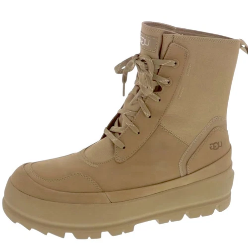 Stivali da combattimento Ugg The Ugg Lug impermeabili sneaker sabbia taglia US 8 nuovi