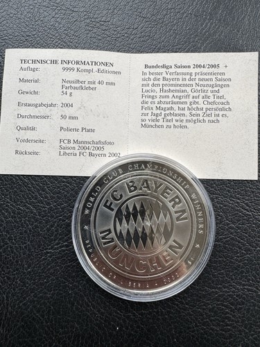 FC Bayern Münze - Bundesliga Mannschaft 2004/2005 - Bild 2 von 2