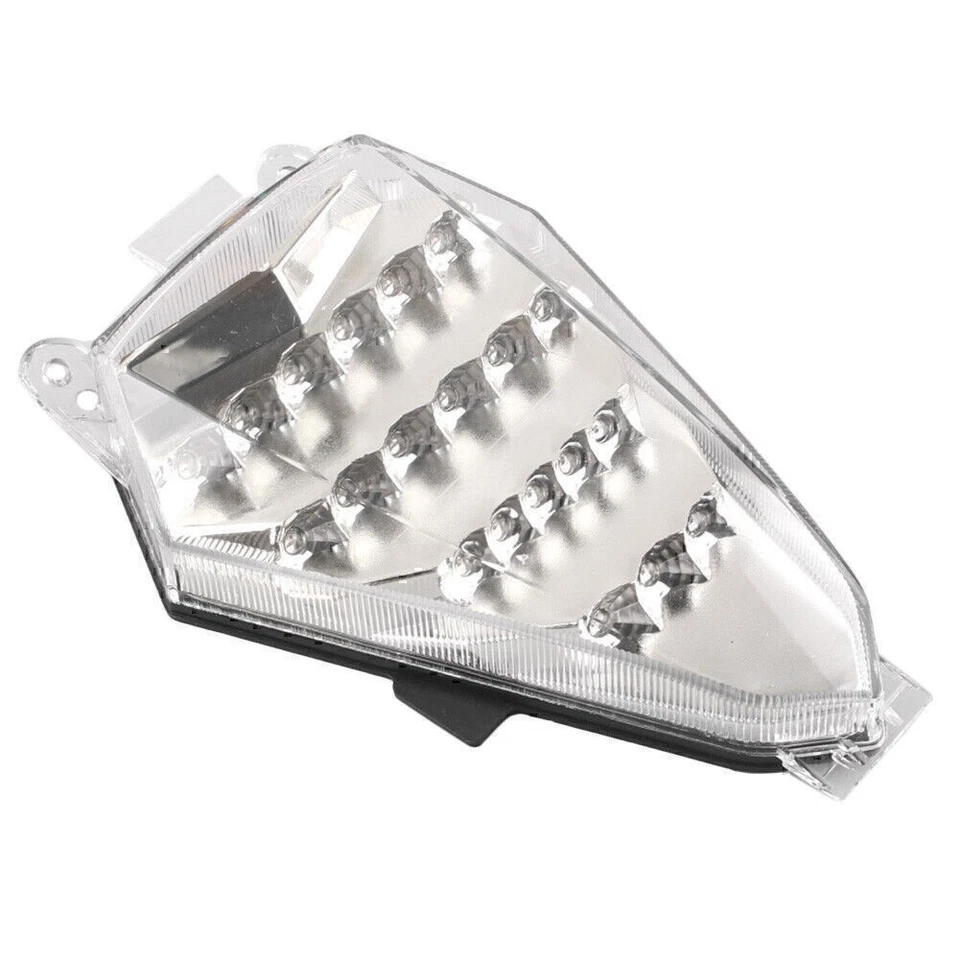 Luz trasera de freno LED para Yamaha YZF R6 2008-2013 transparente con lámpara de señal de giro Foto 3 de 4