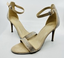 Marc Fisher Tan Mfbetye Sandals 3.5" Heels Size 10 M