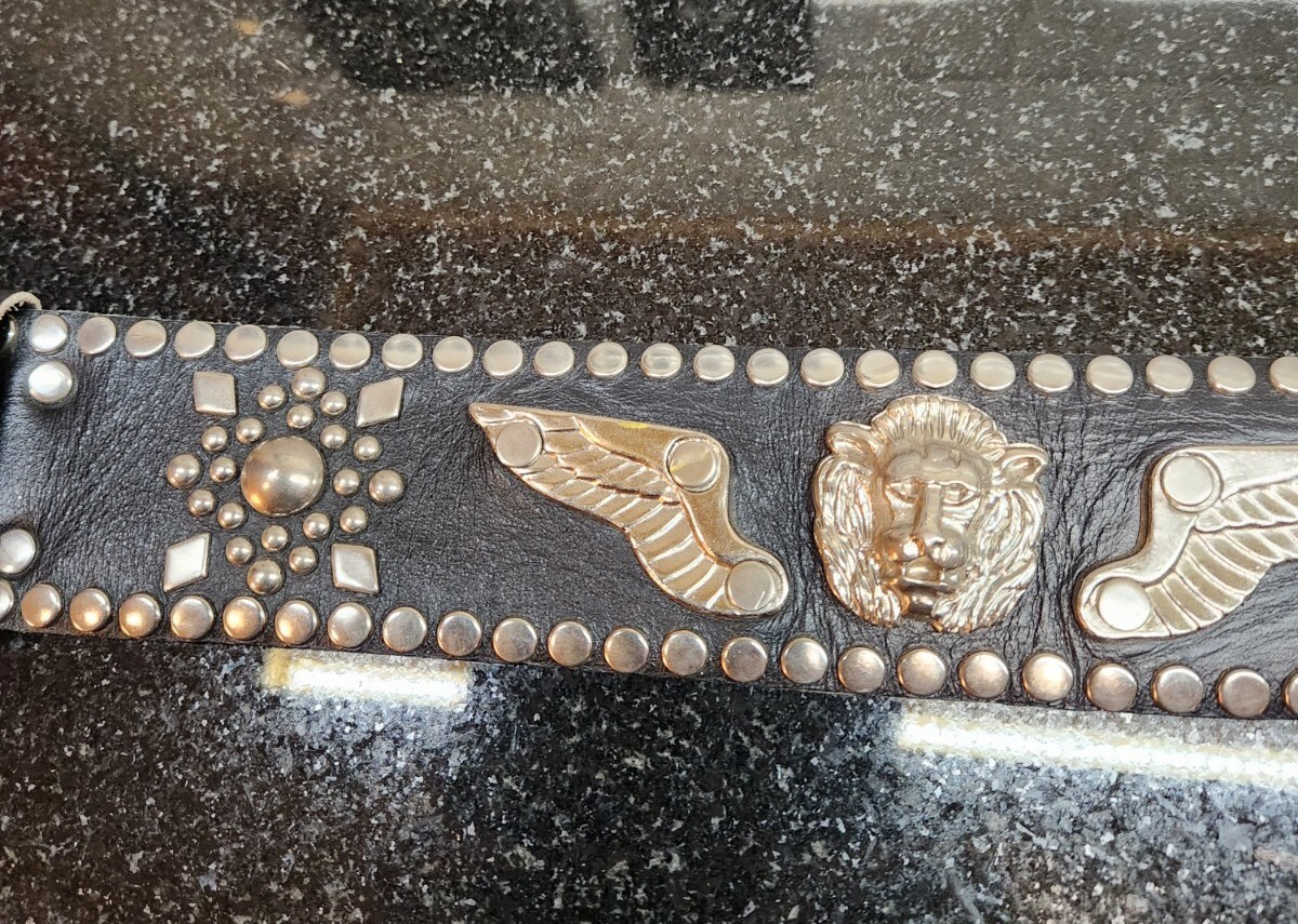 Kippy’s Belt with Buckle Western Ornate Lions Wings Metal 30 eBay