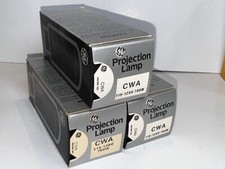 3 GE General Electric CWA Projector Projection Lamp 750W 115-125V New Old Stock