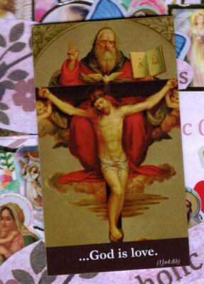An Act of Charity  - (2'' x 3 1/2'') Heavy Paperstock Holy Card