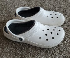 Crocs Fur Lined Clogs White M5/W7 Good Condition