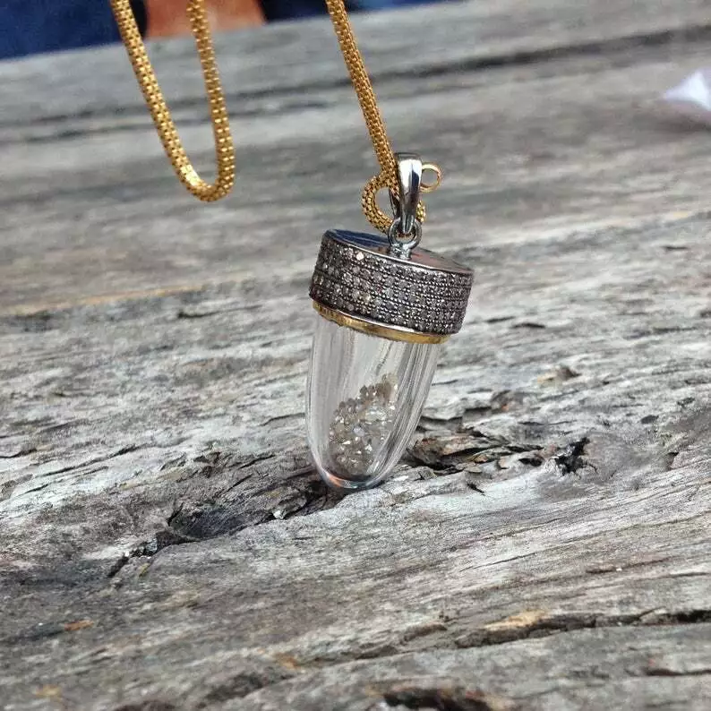 Loose diamond shop pendant