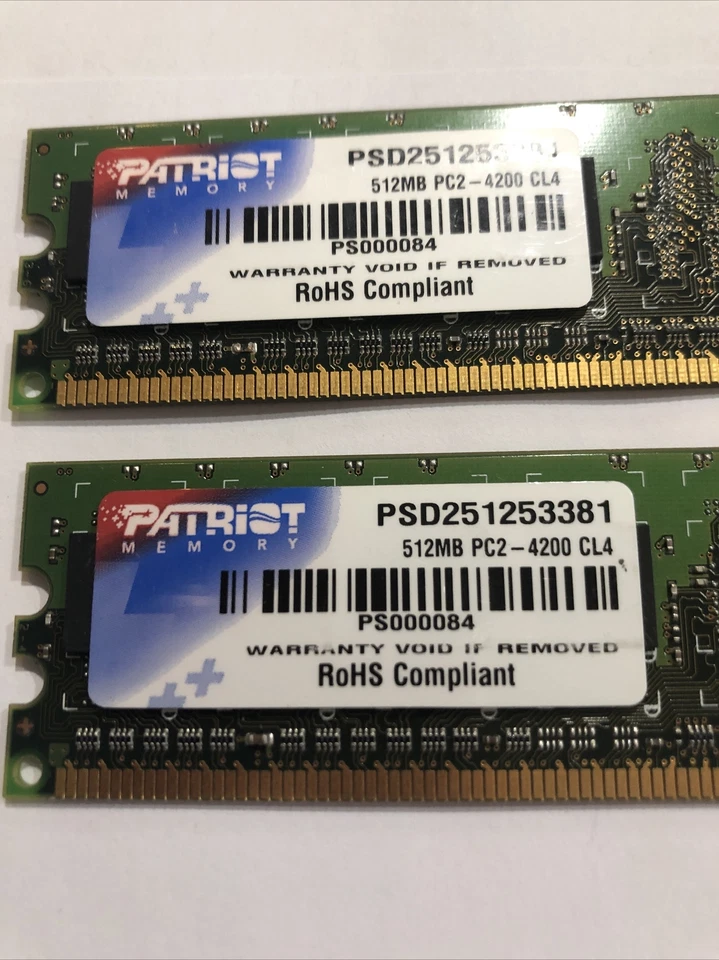 PATRIOT PSD251253381 2GB  DDR2 PC2-4200 CL4 DIMM Memory ram board NEW - Image 3 of 3