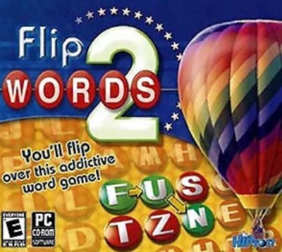 Flipwords 2  (PC CD-ROM Jewel Case) Word Game Hipsoft Rated E Brand New Sealed