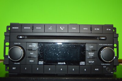 07-10 Chrysler Dodge Jeep factory 6 disc CD player AUX radio REQ