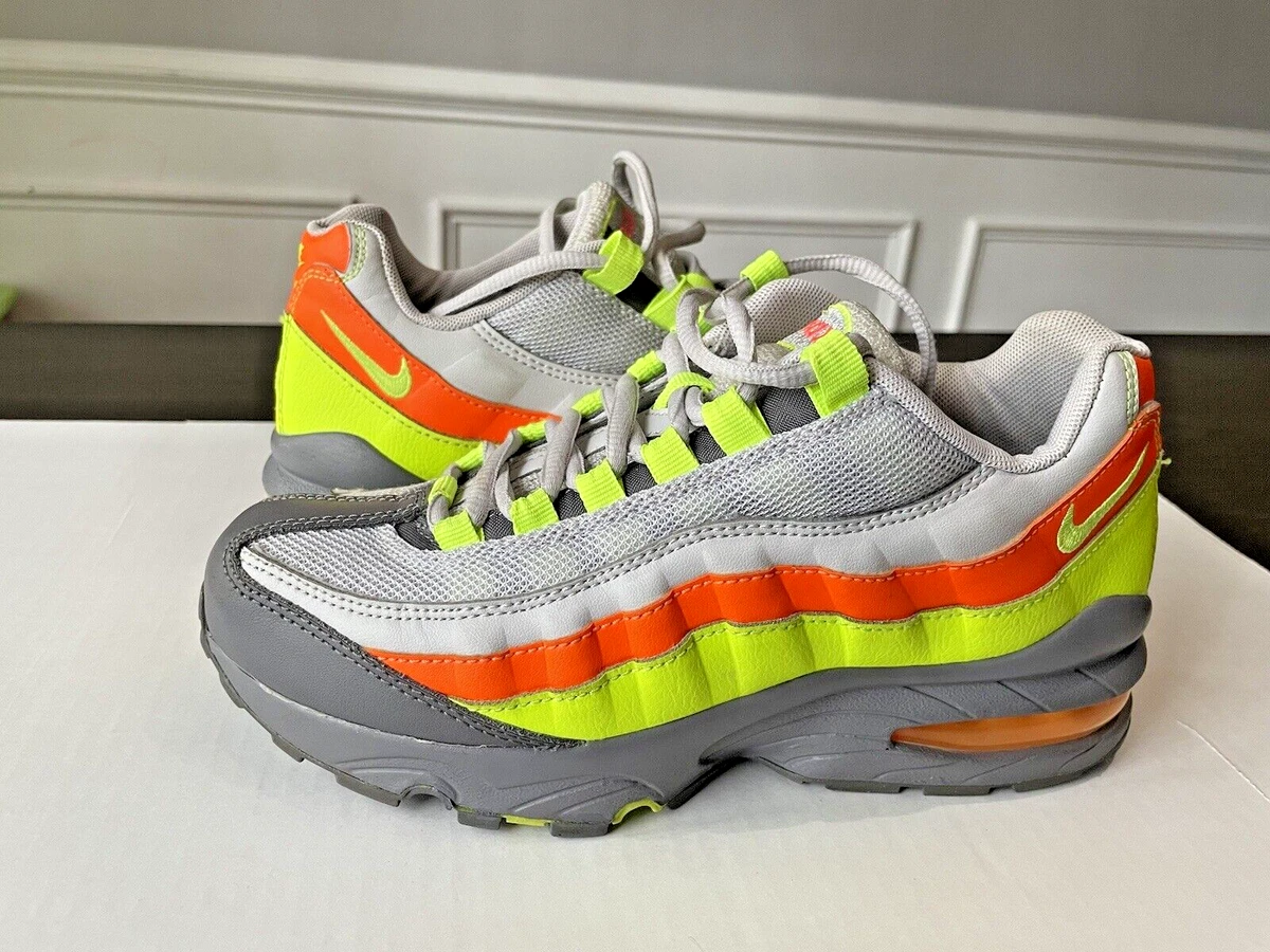 Lime green and best sale orange air max 95