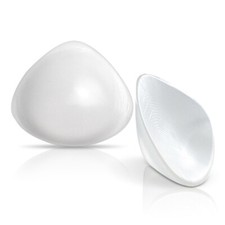 Silicone Breast Form Triangle Concave Bra Insert Swimming HotSpring One Piece