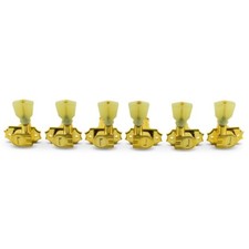 Kluson 3 3 Revolution Series G-Mount Tuners Gold Pearl Keystone buttons