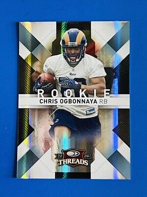 2009 Threads Chris Ogbonnaya Rams Spectrum Foil Parallel Rookie Card #118; #d/25