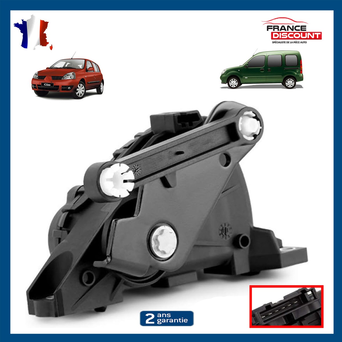Woosphy Capteur Pédale Accélérateur 6 Broches - Compatible Renault Clio II, Kangoo, Thalia 1.5 DCi