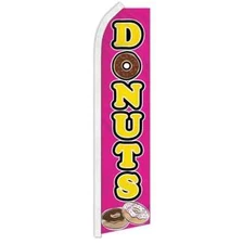 Bakery Panaderia Donuts Variations Swooper Flutter Advertising Banner Flags
