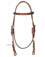 WI Western Bridle Cold Blood, Cold Blood Bridle XL Western Bridle Leather KB Brown, New