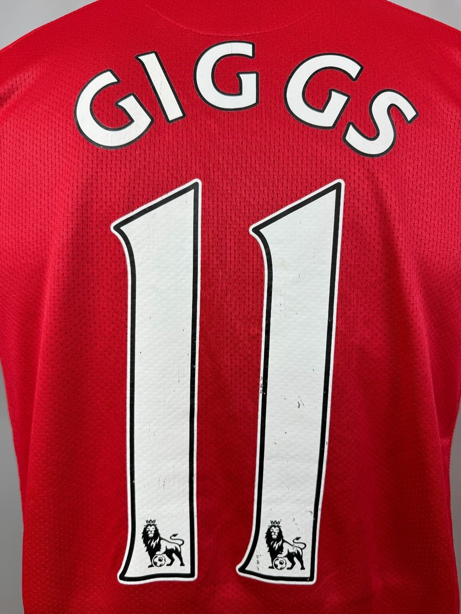 MANCHESTER UNITED 2007 2008 GIGGS HOME SHIRT FOOTBALL SOCCER