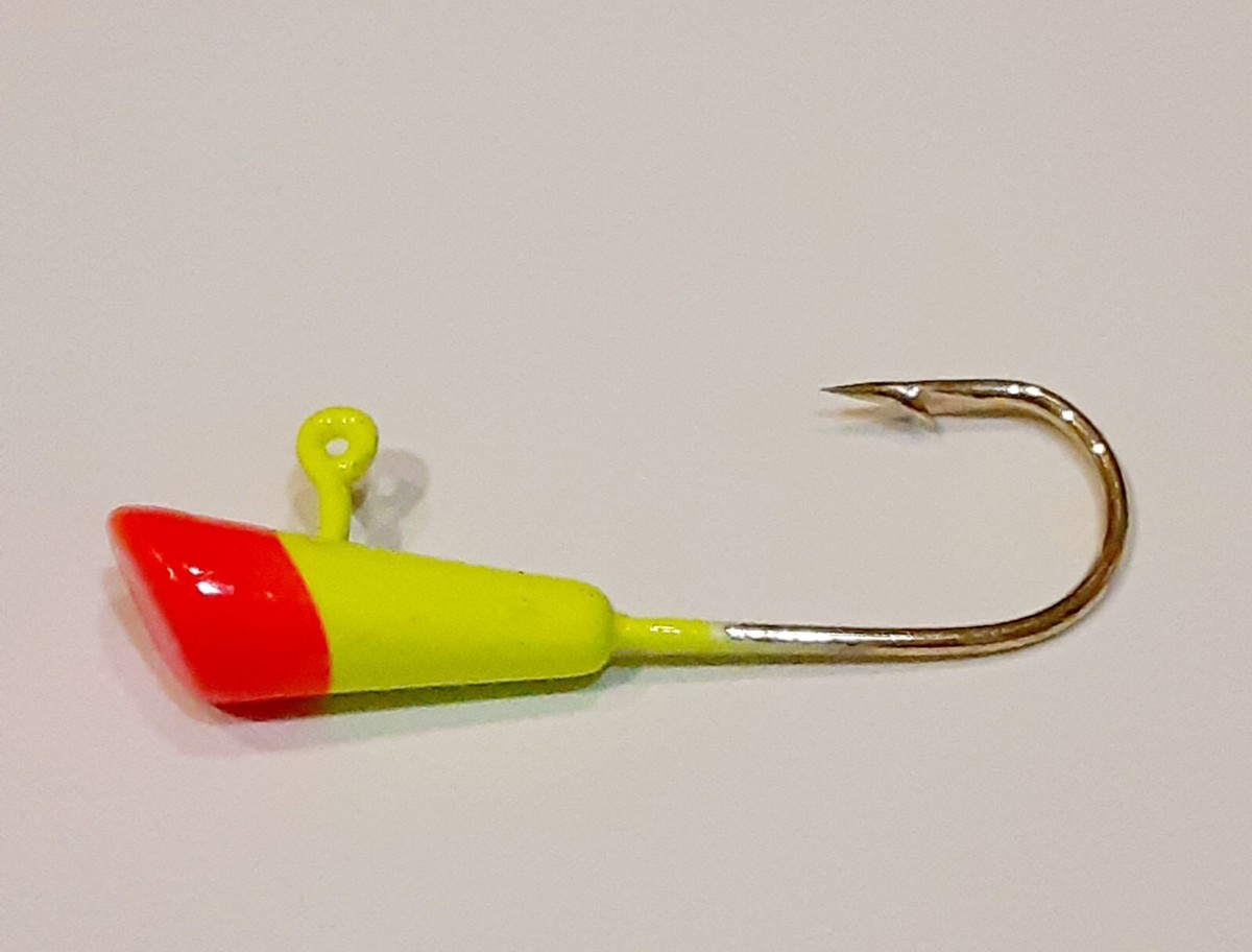 dart fishing hooks 50 NEW Painted Shad Dart Jigheads 1/8 oz Fishing brass Hooks Lures Bait  Tackle