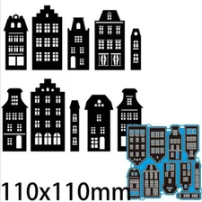 Houses Metal Cutting Dies Stencils Scrapbooking Craft Embossing Stencil Mould