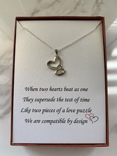 Love Heart necklace w/ love poem for your wife/girlfriend/friend