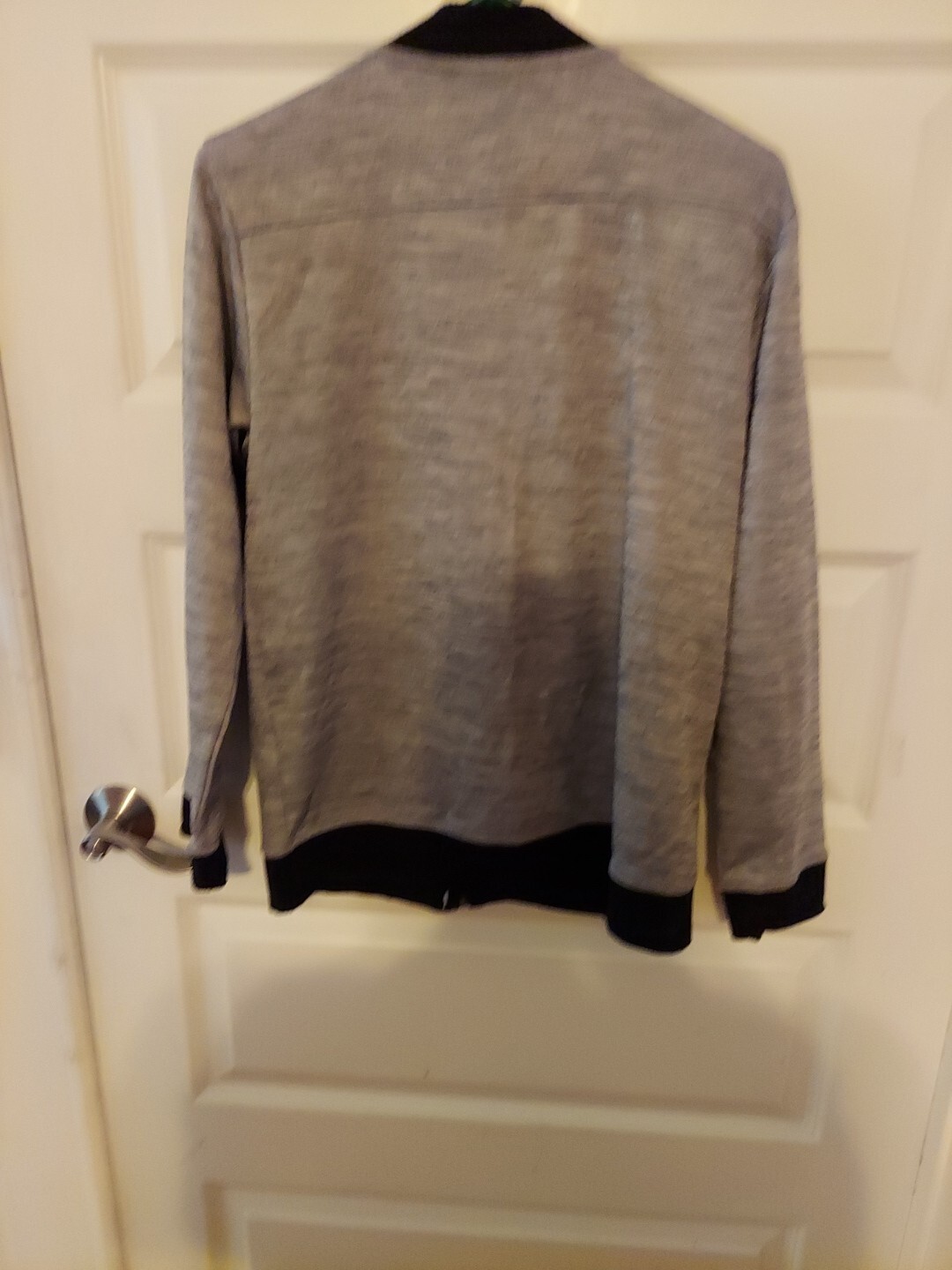 Giacca FILA IL grigio nero full zip taglia XL (18) ragazzo