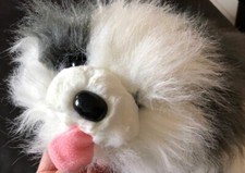 White Fluffy plush Stuffed animal  Dog The Heritage Collection Ganz  
