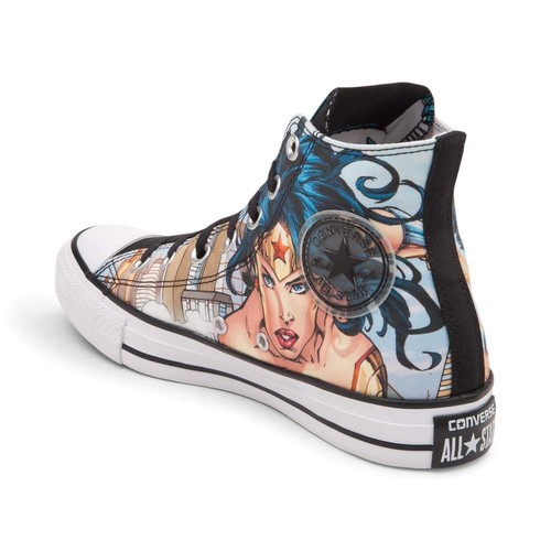 NEW Converse Chuck Taylor All Hi Comics Wonder Woman Rare Print | eBay